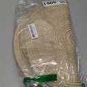 SHACOS Round Braided Placemats Set of 8 Cotton Fabric Round Table Mats Non Slip Washable 15 inch Round Place Mats (Beige, 8)
