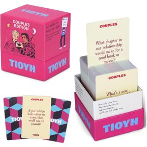 Couples Conversation Cards 200 Questions for Deeper Connection Fun Date Night Game Romantic Gifts for Him Her Valentine Anniversary