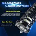 Front Strut Shock Assembly w/Coil Spring for Honda Accord 2003-2007, Replace 172123L 172123R, Left & Right, 2PCS