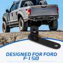 F150 Tailgate Antenna Holder, Rear Truck Bed CB Antenna Mount Bracket Compatible with 2015-2023 Ford F150, Passenger Side