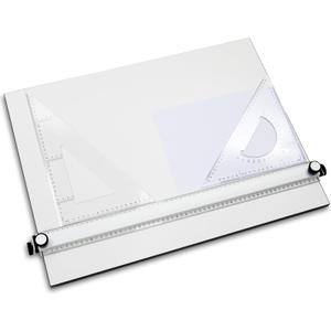 Zonon A2 Portable Drawing Board, Multi-Function Metric Drafting Table Drafting Board with Clear Rule Parallel Motion and Angle Adjustable Measuring System