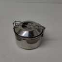 Fire-Maple Antarcti 1.0 Liter Stainless Steel Camping Bowls with Locking Lid, Camping Cook Pot Folding Handle