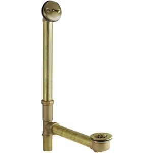 Kingston DTL1163 21" Trip Lever Waste & Overflow, Antique Brass