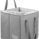 Clothes Hanger Organizer Bag-Rigid, Hanger Storage Containers with Lid, Large Hanger Holder Separate Triangle Hanger Caddy Organizer Box for Closet Tidier Laundry Rooms Wardrobe Drying Rack