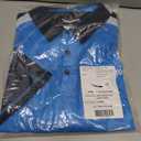 LULY YANG DSP Men's Active Polo - Short Sleeve (Blue, XXL)