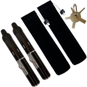 Torch Lighter,Long Lighters Refillable Butane Fuel Jet Flame Pen Torch Adjustable Windproof Lighters(Gas Not Included) (2 Pack Black)