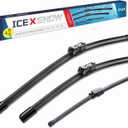 IceXsonw 3 Wipers Windshield Wiper Blades Replacment for Volkswagen VW Tiguan 2017 2016 2015 2014 2013 2012 2011-2007-OEM Automative Windshield Wiper Blades 24"/21"/13" (Top Lock)