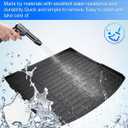 Cartist Cargo Liner Compatible with 2018-2023 2024 2025 Audi Q5 / SQ5 (No Hybrid Models) All Weather Trunk Mat High Side Waterproof Black TPE
