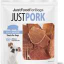 JustFoodForDogs Single Ingredient Healthy Dog Treats - Pork, 5 Oz (EXP 02/12/27)