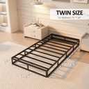 Twin Size Box Spring, 7 Inch Box Springs with Washable Cover, Heavy Duty Metal Mid-Profile Foundations Easy Assembly 3000 lbs Capacity