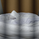 White Bed Cover 39x80 Inches