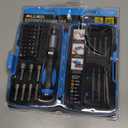 Allied Tools 66527 Home Repair 62 piece Ratcheting Driver Set, Blue