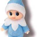 Christmas Baby Elf Doll in Blue Jumpsuit