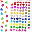 8 x 1200 Pack Foil Metallic Star Stickers, Holographic 10 Colors Small Star Stickers for Kids Reward, School, Home, Bar, DIY and Office Decoration, 0.6" Diameter