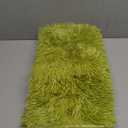 Merelax Modern Soft Fluffy Shaggy Rug for Bedroom Livingroom Small Chair Decor Rugs Feet Floor mats , Non-Slip Plush Furry Fur Area Rugs Comfy Nursery Accent Floor Carpet 2 X 3 Feet, Green