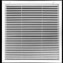 20" X 25" Aluminum Return Filter Grille for 1" Filter - Easy Airflow - Linear Bar Grilles [Outer Dimensions: 22.5w X 27.5h]