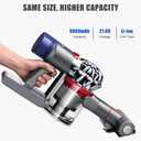 8000mAh Replacement Battery for Dyson V8 Battery Compatible with Dyson V8 Vacuum Cleaner Series (2*Filter)