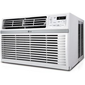 LG 8,000 Window Air Conditioner, 115V, 350 Sq.Ft. (14' x 25' Room Size), Quiet Operation, Electronic Control with Remote, 3 Cooling & Fan Speeds, Auto Restart, 8000 BTU, White