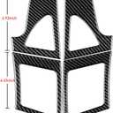 AIRSPEED Carbon Fiber Car Side Air Outlet Stickers Vent Wind Interior Decorative Trim Frame Cover Decal for Mitsubishi Lancer 2008-2015 Accessories (Black)