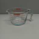Pyrex 4-Cup Glass Measuring Cup For Baking and Cooking, Dishwasher, Freezer, Microwave, and Preheated Oven Safe, Essential Kitchen Tools (Clear)