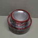 U-QE 120PCS Red Plastic Plates for Party - Valentines Plates Disposable Heavy Duty - Fancy Disposable Plates Include 60 10" Dinner and 60 7" Dessert Platos for Party, Valentines Day & Special Moments