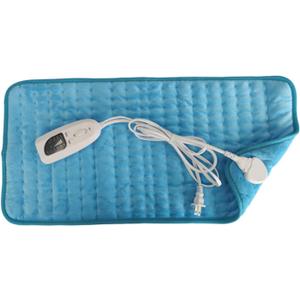 Warm Electric Over Blanket Pad for Women, Heated Electric Blanket Pad for Back Pain Relief, Fast Heating Ultra Soft Breathable Fabric Heating Pad for Cramps 6 Heating Settings (Blue)