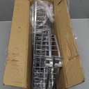 Corner Shower Caddy Tension Pole: Adjustable Rustproof 4-Tier Inside Bathroom Organizer - 47-121 inch Quick Installation Bathtub Shelves for Shampoo Storage - Rod Floor Standing Bath Rack (Silver)