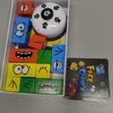 Wooden Face Changing Magic Cube Game, Expression Puzzle Building Blocks Pattern Matching Game, Educational Puzzles Toy Board Games for Kids and Adults with Bell