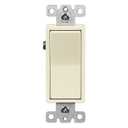 ENERLITES Single Pole Decorator Light Switch, 20 Amp Paddle Switch, Commercial Grade, 20A 120V-277V, Grounding Screw, Back Insert and Side Terminals, UL Listed, 91200-LA, Light Almond