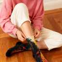 Funny Socks for Women Men,Crazy Crew Novelty Socks Printed Cotton Boot Socks as gift, One Size