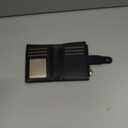 GAEKEAO Small Wallets Woman RFID Blocking Leather Bifold Card Holder Wallets with Zipper Pocket Removable ID Window