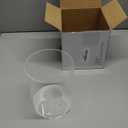 Threehoney Clear Acrylic Utensil Holder 6.3 Inch Kitchen Counter Utensil Crock Plastic Cooking Tool Organizer Easy to Clean Cooking Spoon Holder for Spatula Modern Kitchen Accessories
