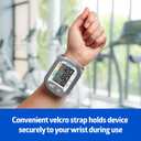 Medline Digital Wrist Blood Pressure Monitor, Wearable, Digital LCD Display, Stores Up To 60 Readings, Batteries Included, Medium