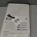 100% Blackout Shield Linen Blackout Curtains for Bedroom 84 Inches Long, Back Tab/Rod Pocket Living Room Drapes, Thermal Insulated Blackout Curtains 2 Panels Set, 50" W x 84" L, Cream