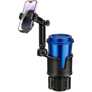 Cup Phone Holders for Your Car, [360°Adjustable] Car Cup Holder Phone Cradle for 2.5-4" Cup Holders-Compatible with iPhone 15/14 Pro, Phone Holder Mount for Truck/SUV| Anti-Slip & No Shake Design