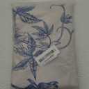 LIGHTINHOME Blue Floral Shower Curtain 72Wx72H Inches,Boho Vintage Navy and White Flowers Bathroom Curtains,Decorative Bird Farmhouse Shower Curtain Set,Chinoiserie Aesthetic Bathroom Decor with Hooks