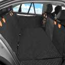 XTMZ Dog Car Seat Cover for Back Seat, Hard Bottom Back Seat Extender for Dogs - Supports 400lbs, Back Seat Pet Cover, Dog Hammock for Car SUV and Trucks