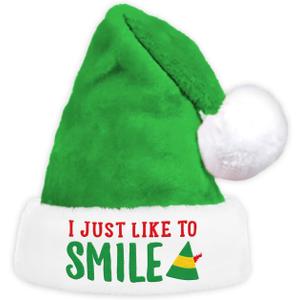 IDEAPRON Funny Christmas Hat, Buddy Santa Hat, Novelty Holiday Hat for Christmas Party Supplies, Winter Head Wear (Just)