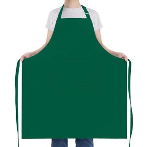 NLUS Extra Large Aprons for Men, Adjustable Chef Apron for Men Kitchen Cooking Aprons for Women with 2 Pockets, Water & Oil Resistant - 1 PACK (Green)