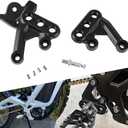 Foot Pegs Bracket Surron Foot Rest Brackets Motorcycle Footbracket CNC Aluminum Foot Peg Pedal Bracket Kit for Light Bee Sur-Ron S/X Dirt Bike black