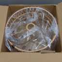 Hanging Light Boho Lamp Shades Small Lamp Shades for Table Lamps Vintage Rattan Lampshade for Hanging Lamp Wall Sconce Floor Lamp Woven LampShades for Living Room Decor Pendant Light (12.6 Inch-Barrel Shade)