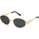 2025 Trendy Oval Sunglasses - Stylish Polarized Shades for Everyday - Retro Metal Frames