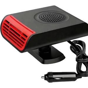 12V 150W Car Heaters, Portable Electronic Auto Fan Heater 2 in 1 Heating & Cooling Function Fast Heating Car Defrost Defogger Auto Heater Fan Plug (Red & Black)