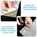 Outus 60750 Pieces Self Adhesive Rhinestone Sheets 59 x 7.87 Inch Bling Glitter Crystal Diamond Rhinestone Sticker Vinyl Wrap Sparkle Gem Stickers for DIY Home Car Arts Craft Decoration(Silver)