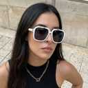 DreamCalf Retro Polarized Round Tangle Free Aviator Sunglasses for Women