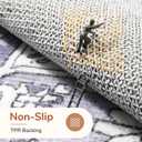 OPPODREAM Soft 8x10 Area Rugs, Washable Rugs 8x10 with Non Slip Backing, Faux Cashmere Low-Pile 8 x 10 Carpet, Purple