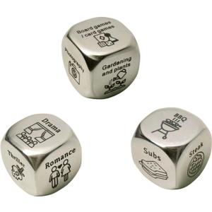 Solve His Indecisiveness! Date Dice for Couples - 3-in-1 Decision Maker for Couples, for Him/Boyfriend, Valentine's with Box