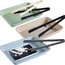 4 PCS Print Developing Tongs and Set of 3 Darkroom Print Film Photo Paper Developing Trays for Cyanotype Developing Fixing 8x10'' 5x7'' 4x5'' Photo Color B&W Film