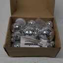 54 Pcs Mini Silver Disco Balls - Hanging Mirror Ornaments for Party, Wedding, Christmas Supplies (1.2 Inch, 2 Inch, 3.2 Inch, 4 Inch)