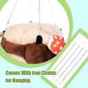 Guinea Pig Hideout Hamster Cage Accessories,Stump Style Soft Washable Hedgehog,Ferret,Rat Hammock for Cage,Chinchilla,Ferret, Bunny Bed,Small Animal Houses & Habitats (Small)